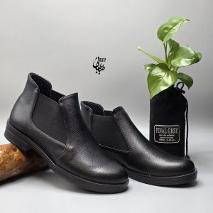 نیم بوت چرم زنانه کد 223