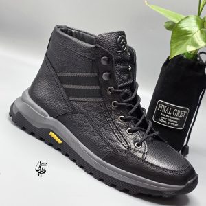 بوت تمام چرم طبیعی برند شمس تبریز B6 کد 952