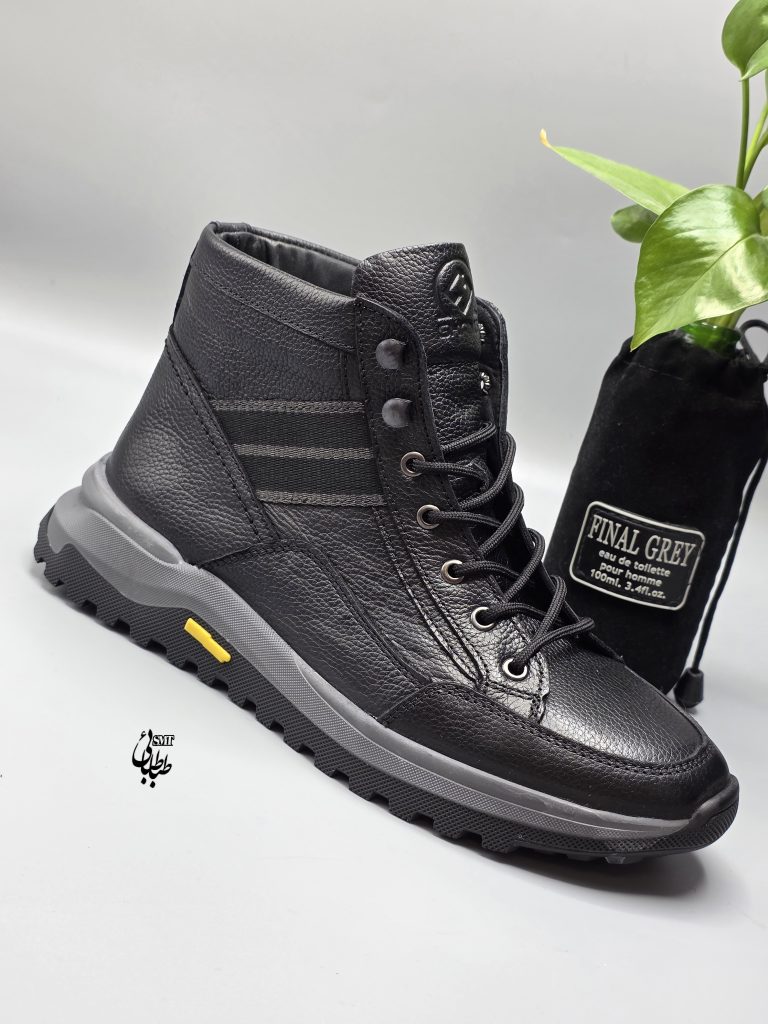 بوت تمام چرم طبیعی برند شمس تبریز B6 کد 952