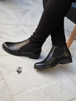 نیم بوت چرم زنانه کد 223