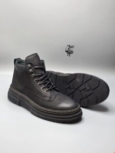 نیم بوت مردانه چرم مدل سوبارو 1-Subaro 1 کد 955 - Image 2