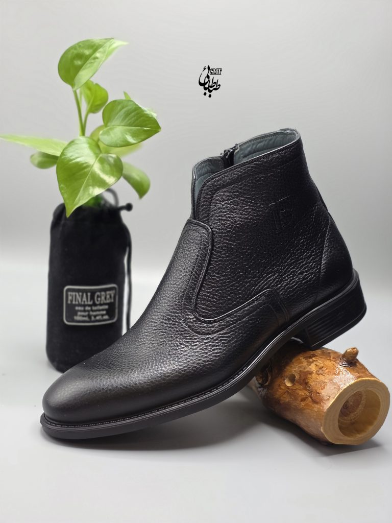 بوت مردانه تمام چرم عدالت کد 957